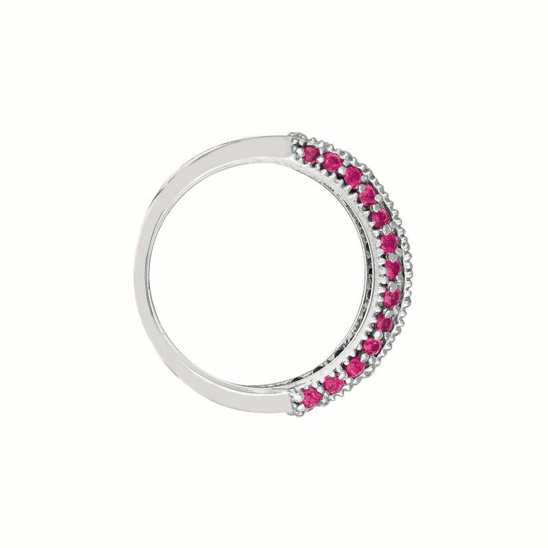0,95 Karat natürlicher rosa Saphir und Diamant Mode Ring 14 Karat Gold (Zeitgenössisch) im Angebot