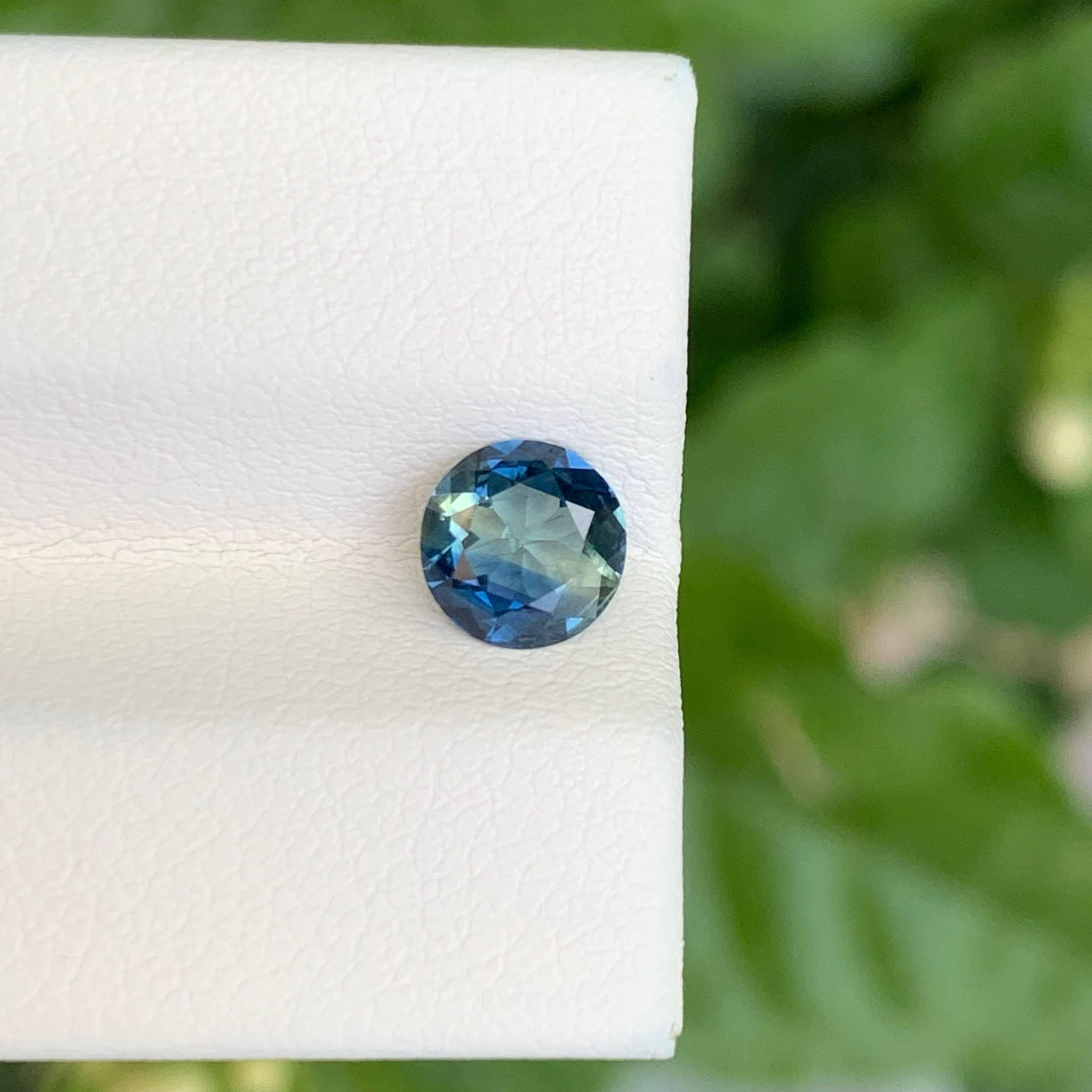 0,95 Karat Bi Farbe Saphir Stein Rundschliff Natürlicher Sri Lankanischer Edelstein (Moderne) im Angebot