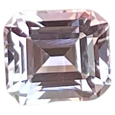 0.95 Carats Light Pink Loose Tourmaline Stone Emerald Cut Afghan Gemstone