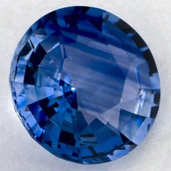0.95 ct Zafiro Azul Redondo Gema Suelta