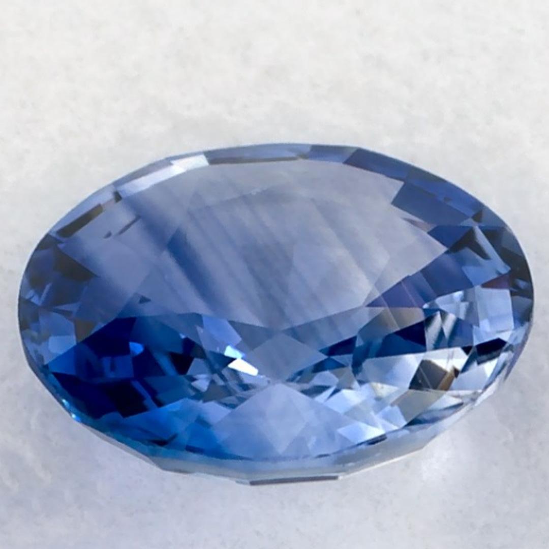 0.95 Ct Blue Sapphire Round Loose Gemstone In New Condition For Sale In Fort Lee, NJ