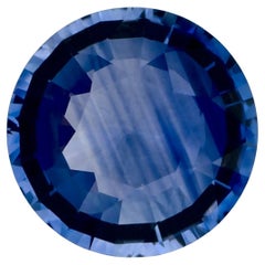 0.95 Ct Blue Sapphire Round Loose Gemstone