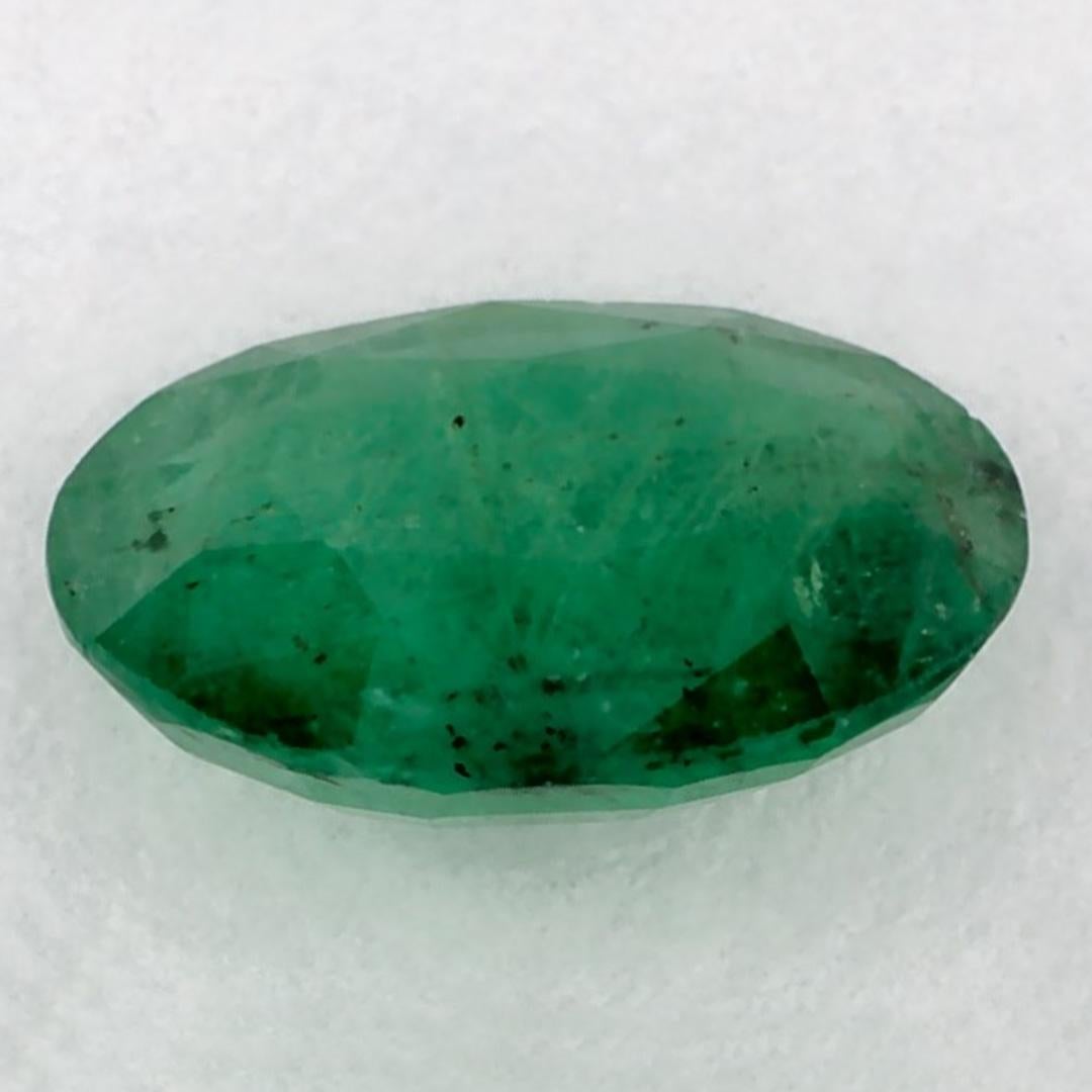 0.95 Karat Smaragd Oval Loser Edelstein im Zustand „Neu“ im Angebot in Fort Lee, NJ