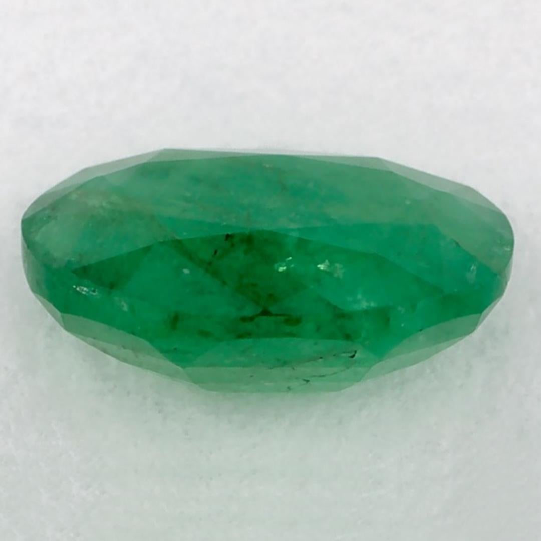 0.95 Karat Smaragd Oval Loser Edelstein im Zustand „Neu“ im Angebot in Fort Lee, NJ