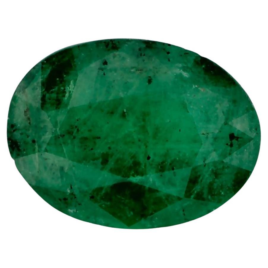 0.95 Karat Smaragd Oval Loser Edelstein