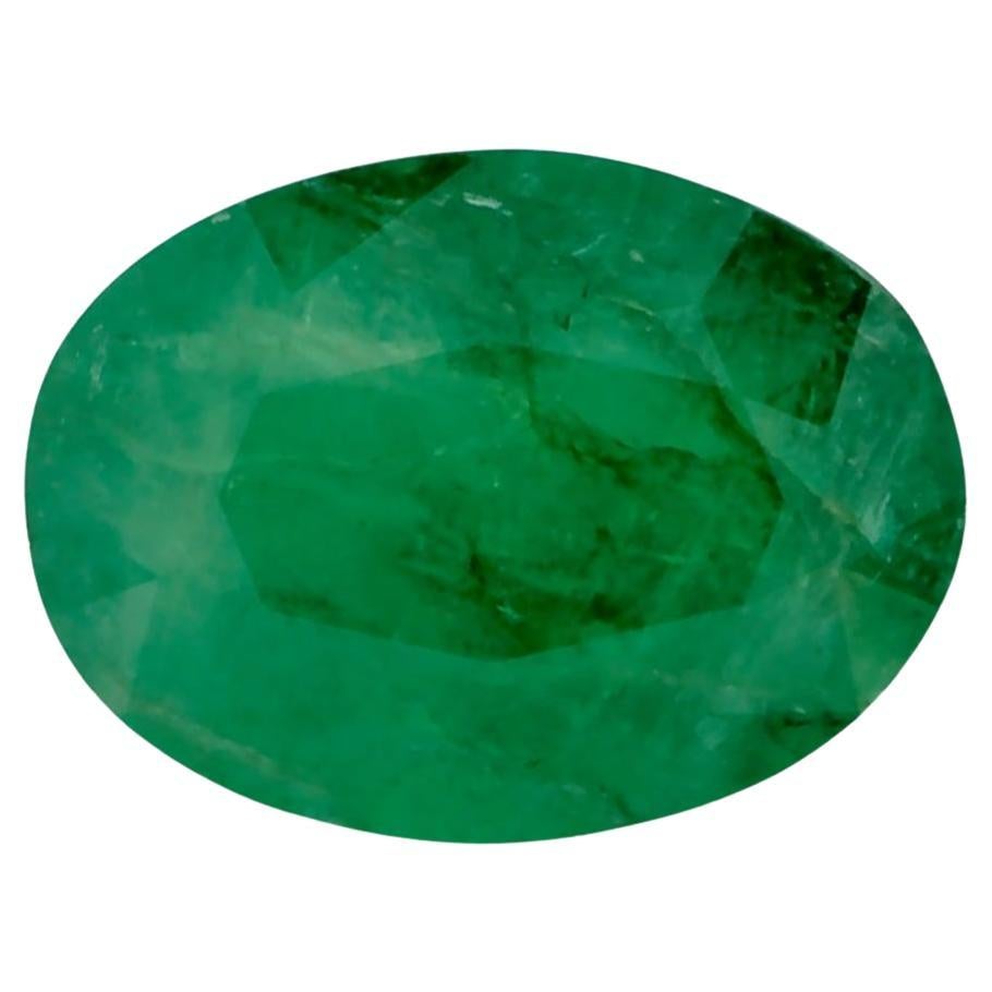 0.95 Karat Smaragd Oval Loser Edelstein