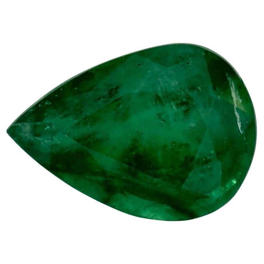 0.95 Karat Smaragd Birne Loser Edelstein