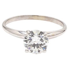 0,95 CT F SI2 Runder Brillant Solitär Ring