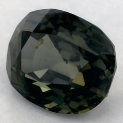 Zafiro verde de 0.95 qt Gema suelta en cojín