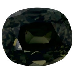 0.95 Ct Green Sapphire Cushion Loose Gemstone