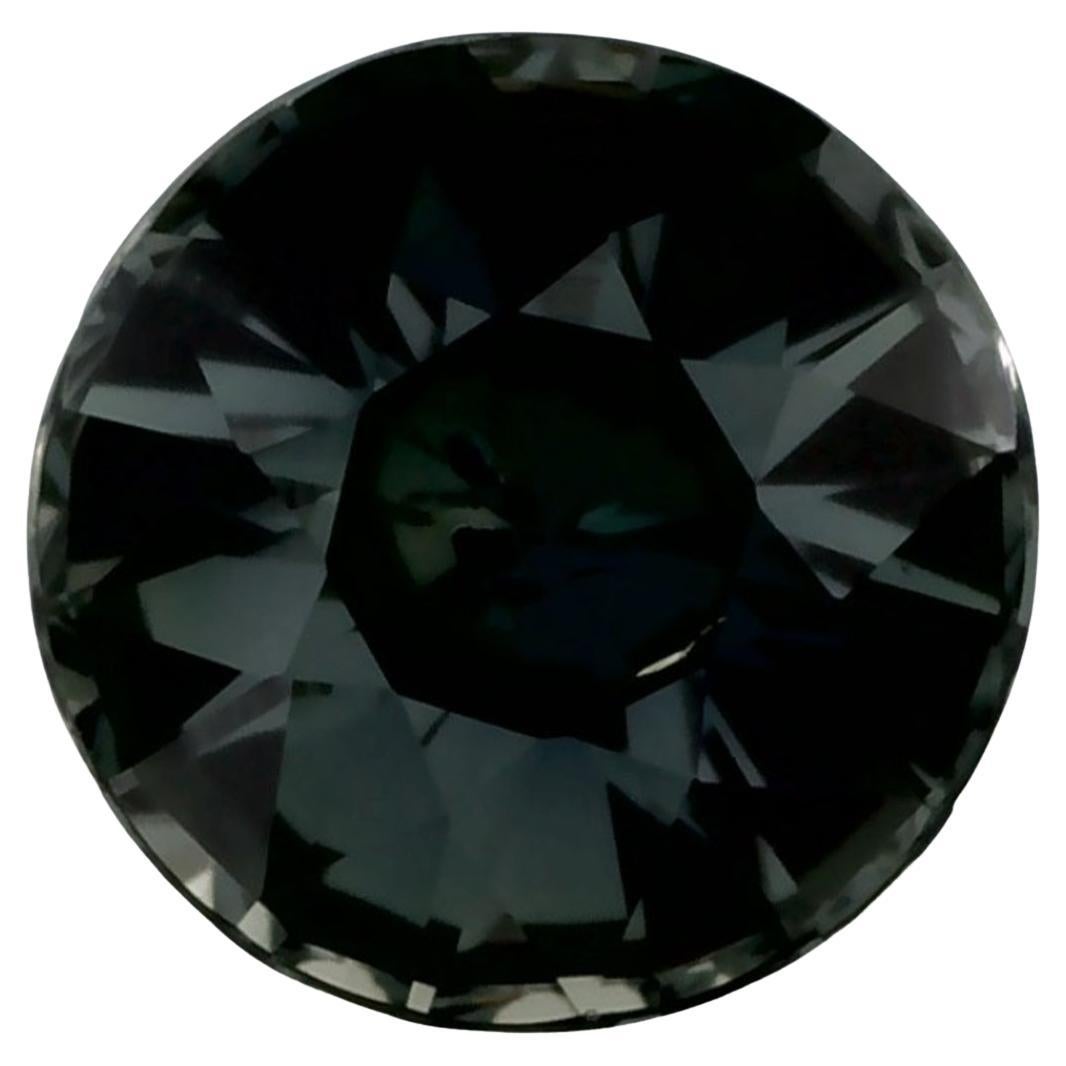 0.95 qt Zafiro verde redondo suelto Gema