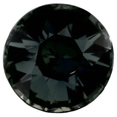 0.95 Ct Green Sapphire Round Loose Gemstone