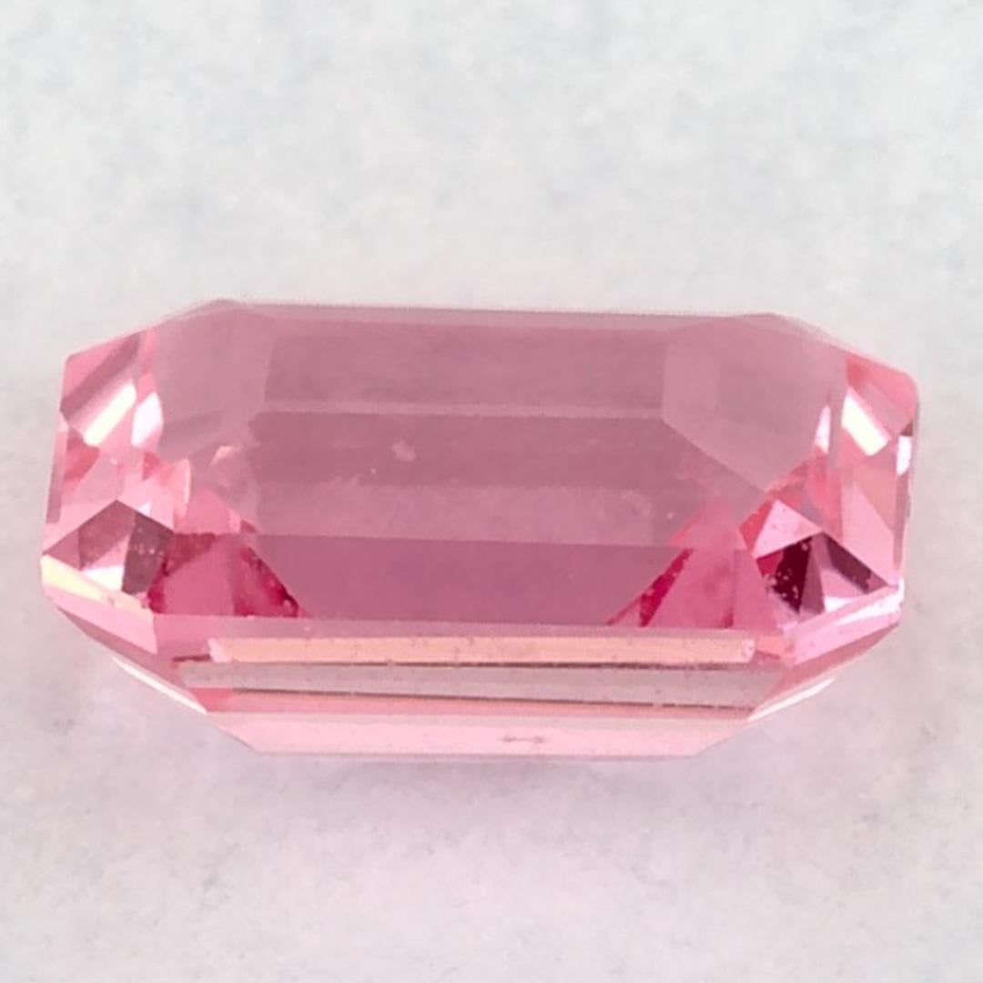 0.95 carati di zaffiro rosa ottagonale sfuso In condizioni Nuovo in vendita a Fort Lee, NJ