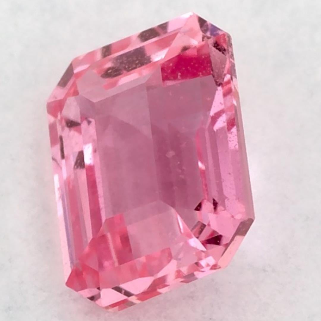 Donna 0.95 carati di zaffiro rosa ottagonale sfuso in vendita