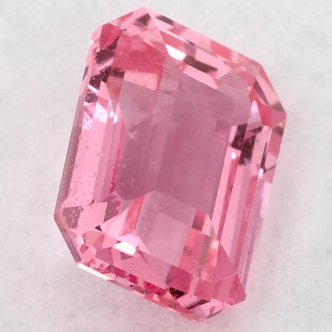 0.95 carati di zaffiro rosa ottagonale sfuso in vendita 2