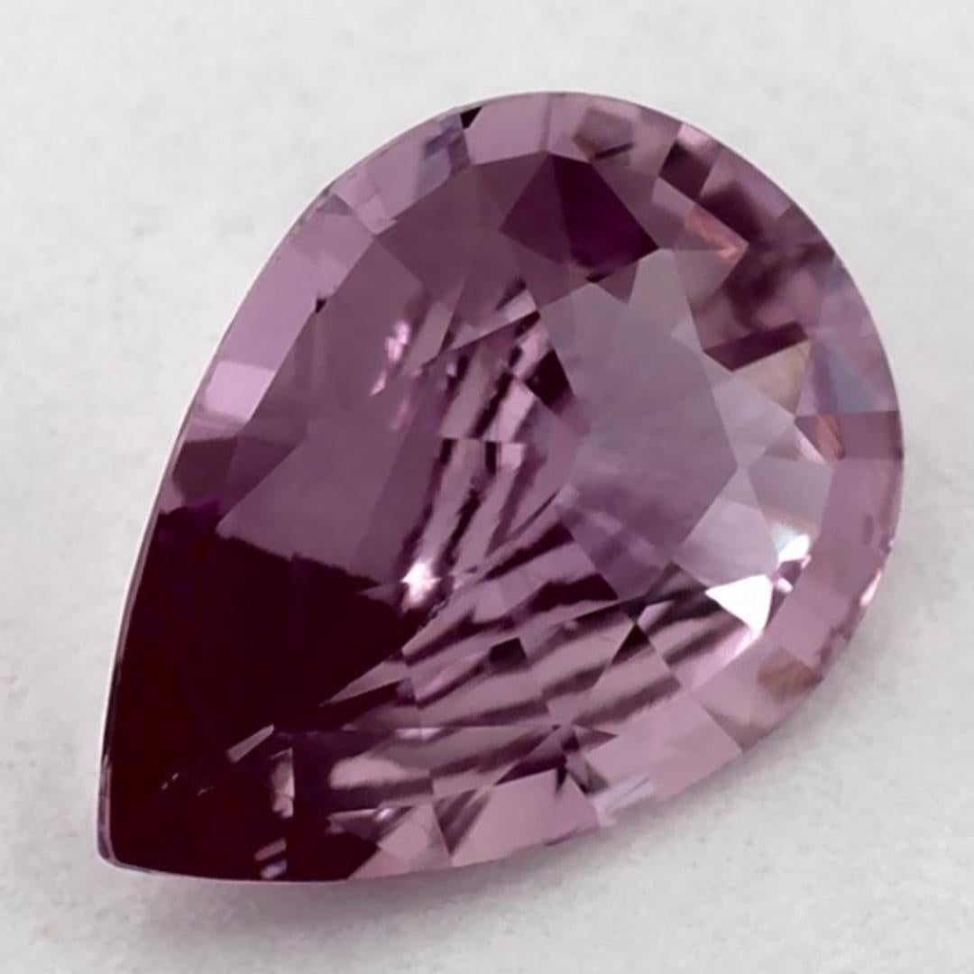 Taglio a goccia 0.95 carati di zaffiro rosa a pera sciolto in vendita