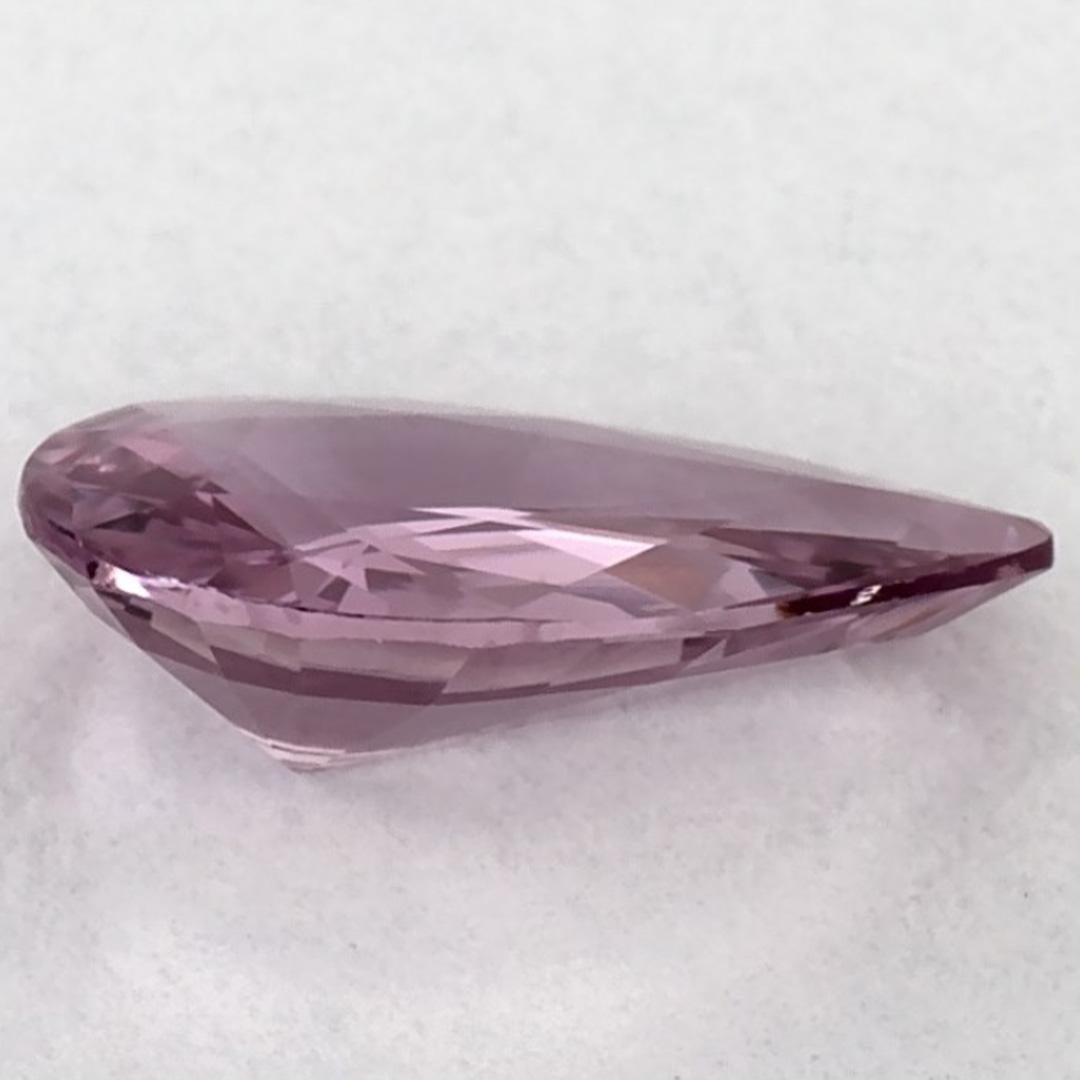 0.95 carati di zaffiro rosa a pera sciolto In condizioni Nuovo in vendita a Fort Lee, NJ