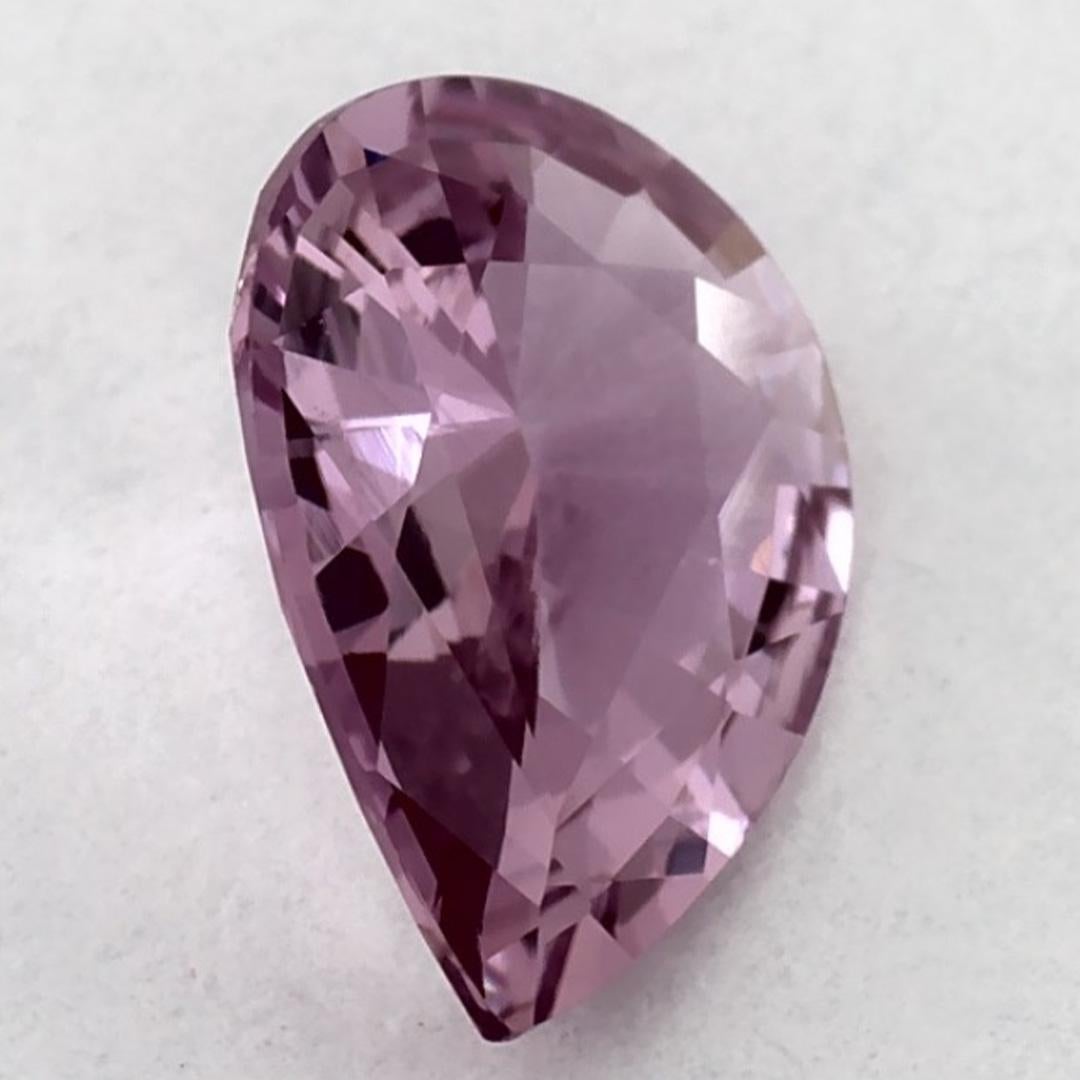 0.95 carati di zaffiro rosa a pera sciolto in vendita 2