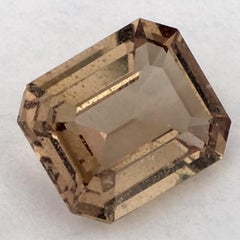 0.95 Karat Gelber Saphir Oktagon Loser Edelstein