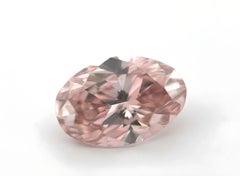 0.95ct Natural Loose Fancy Orangy Pink Diamond Argyle Australia PC2 GIA Oval