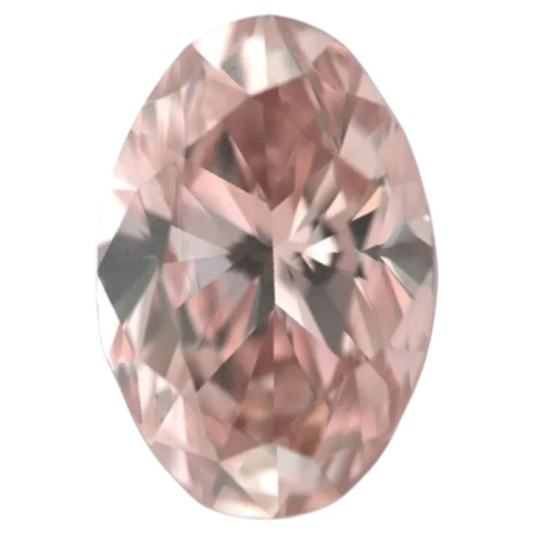 Diamante natural suelto de 0,95 ct, color rosa anaranjado, Argyle (Australia), PC2, GIA, forma ovalada