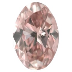 Diamante natural suelto de 0,95 ct, color rosa anaranjado, Argyle (Australia), PC2, GIA, forma ovalada