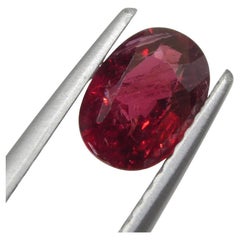 0.95ct Oval Red Ruby GIA Certified East Africa Unheated
