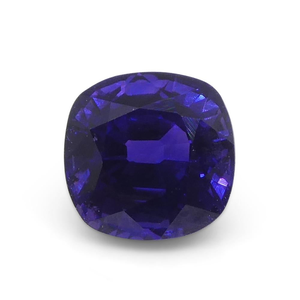 0.95ct Square Cushion Purple Sapphire from Madagascar en vente 7