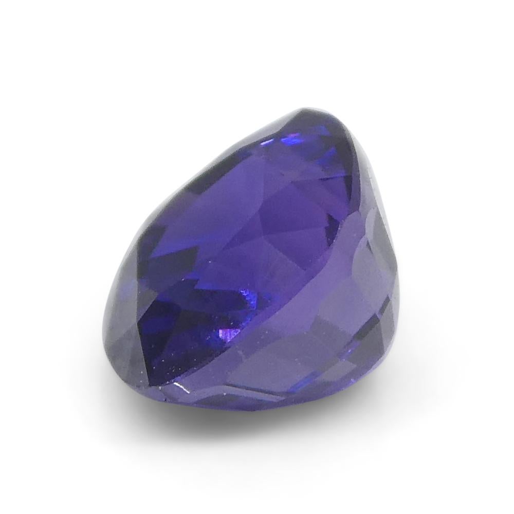 da uomo o donna Zaffiro viola quadrato a cuscino da 0,95ct del Madagascar in vendita