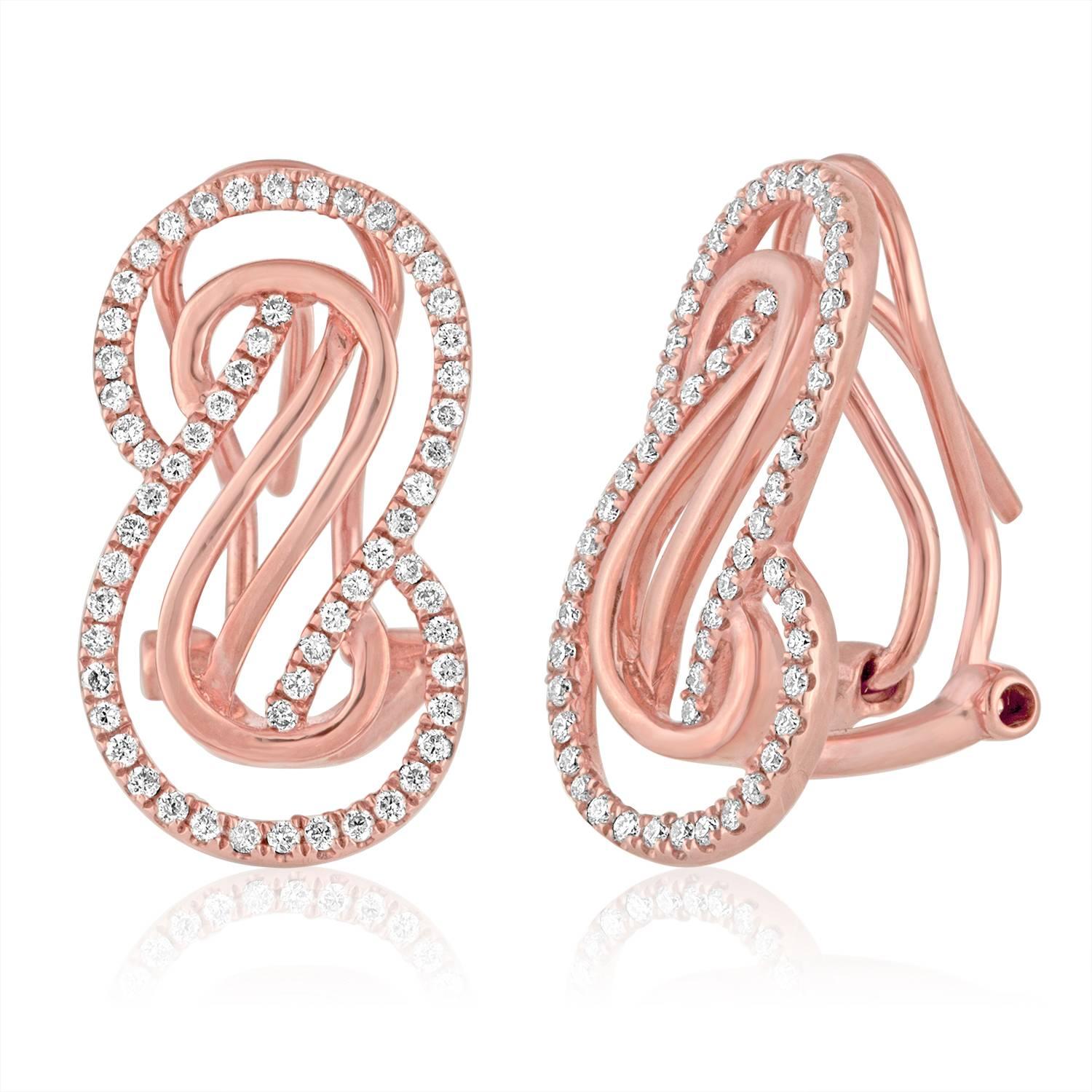infinity necklace and earring set