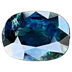 0.96 Carats Teal Blue Sapphire Stone Oval Cut Madagascar's Gemstone