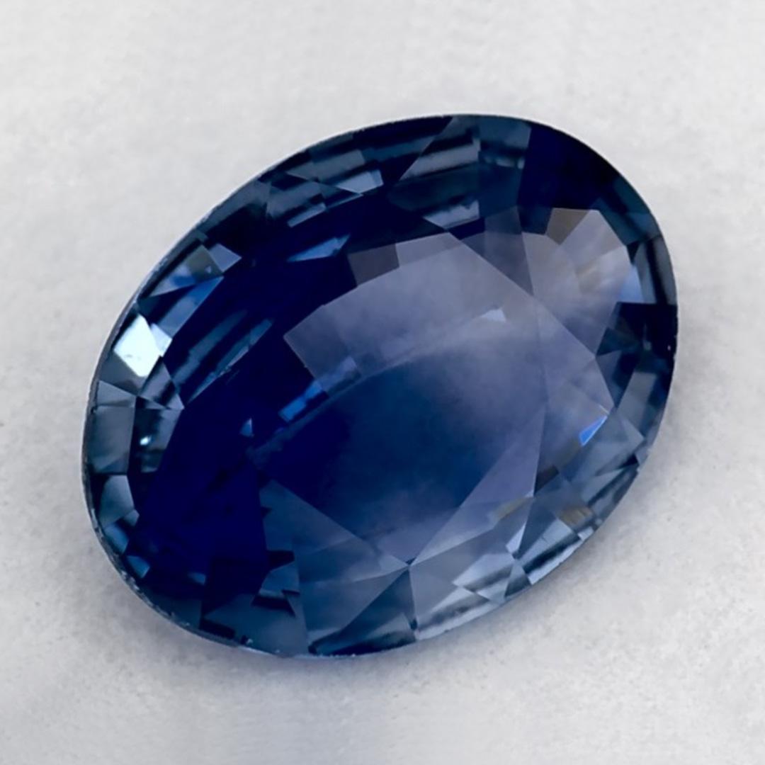 0.96 Karat Blauer Saphir Oval Loser Edelstein (Ovalschliff) im Angebot