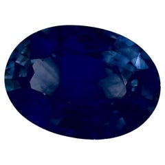 0.96 Ct Blue Sapphire Oval Loose Gemstone