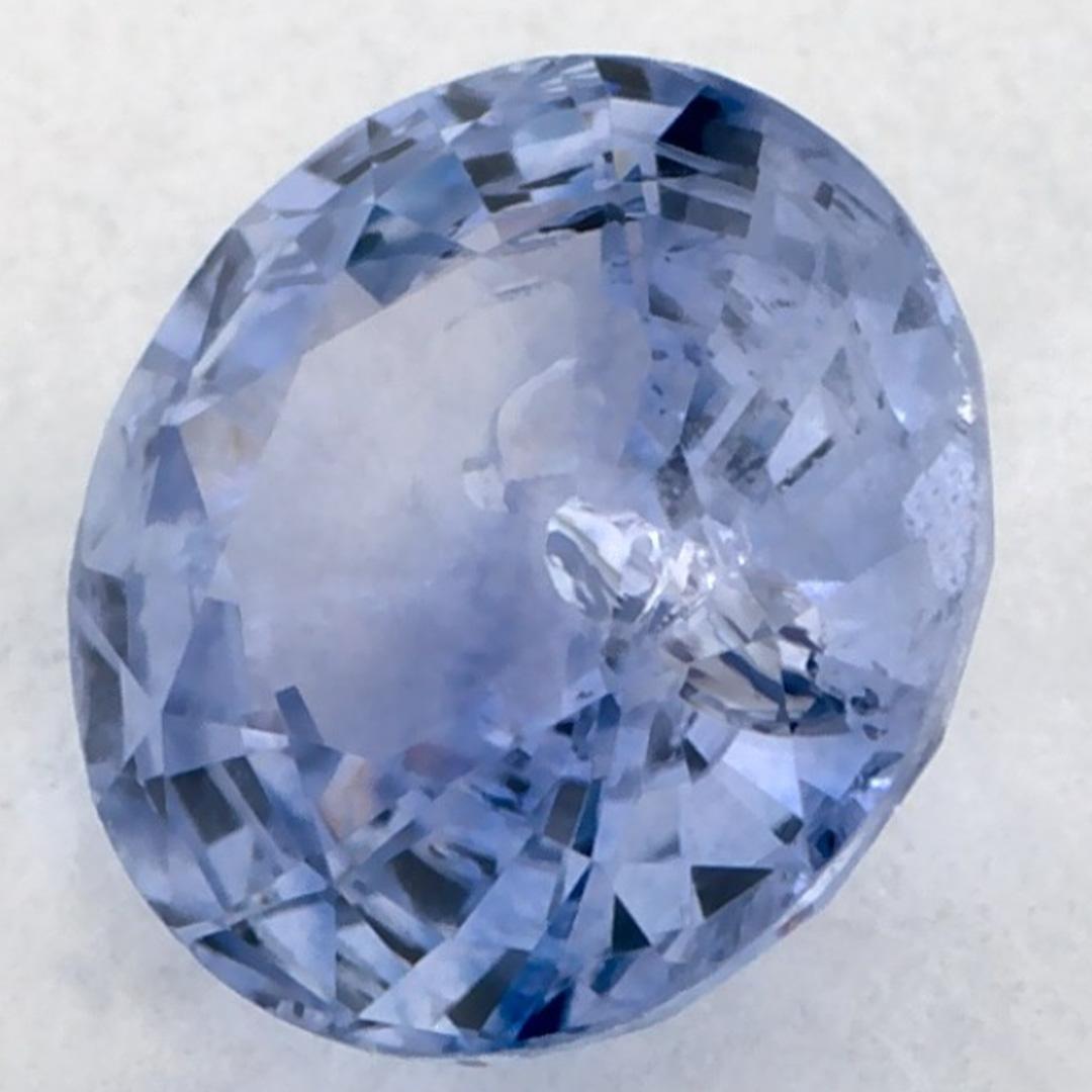 Taglio rotondo 0.96 carati di zaffiro blu rotondo sfuso in vendita