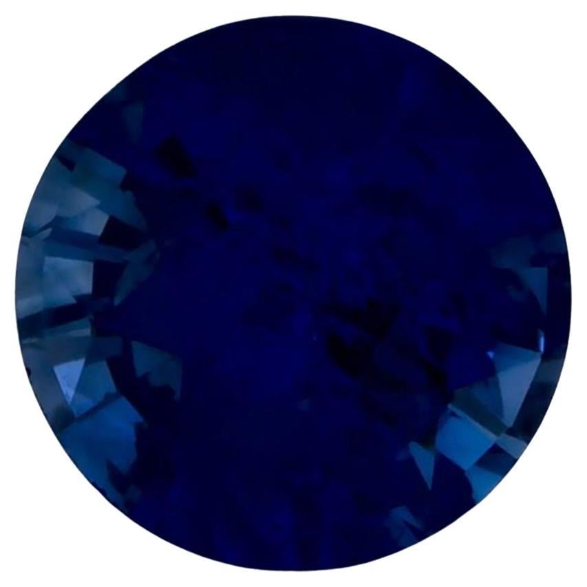 0.96 ct Zafiro Azul Redondo Gema Suelta