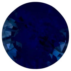 0.96 Ct Blue Sapphire Round Loose Gemstone (pierre précieuse en vrac)