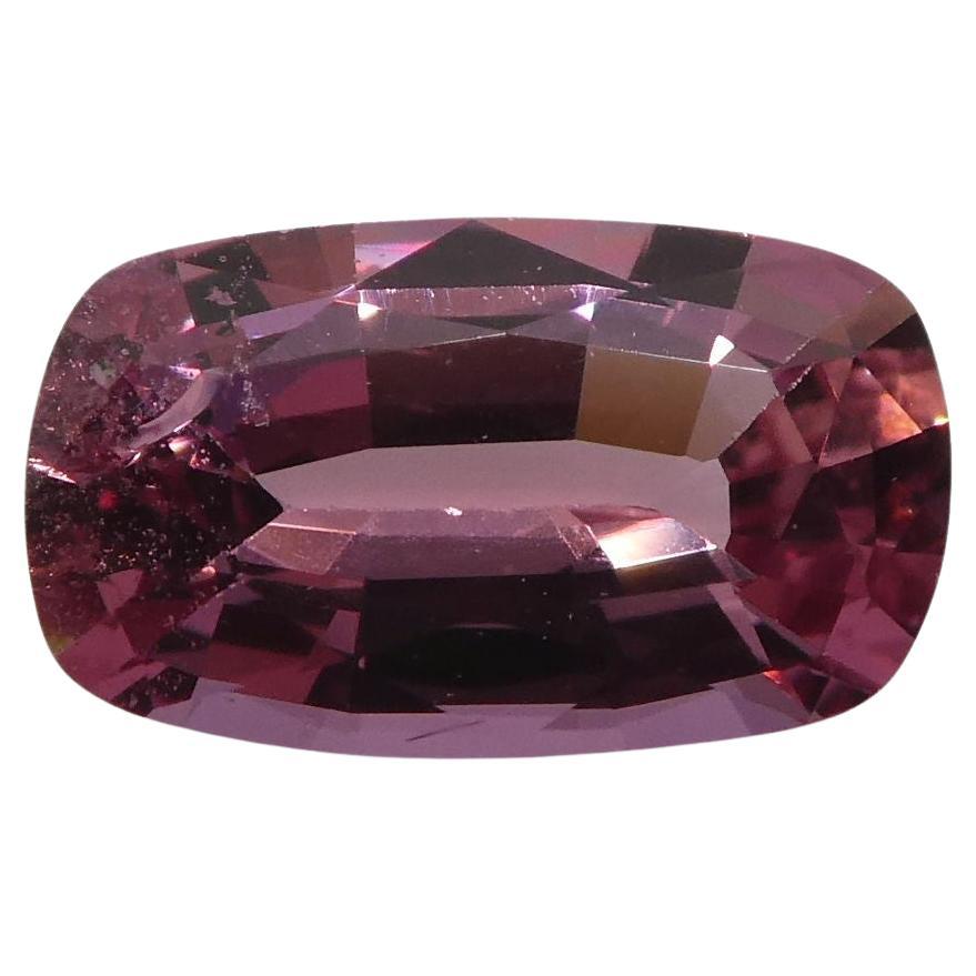 0.96 ct Cushion Pink Sapphire IGI Certified For Sale