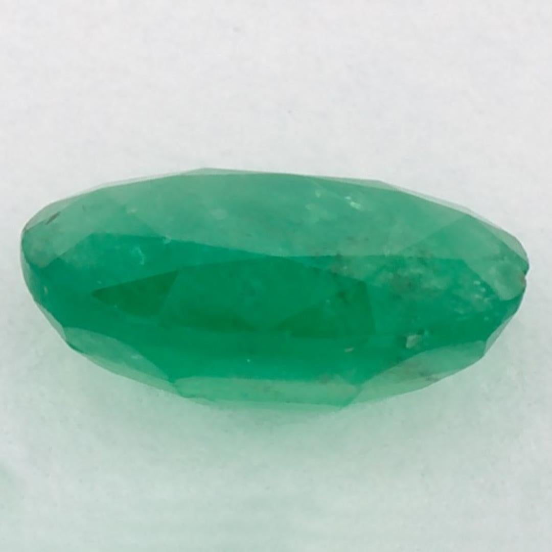 0.96 Karat Smaragd Oval Loser Edelstein im Zustand „Neu“ im Angebot in Fort Lee, NJ