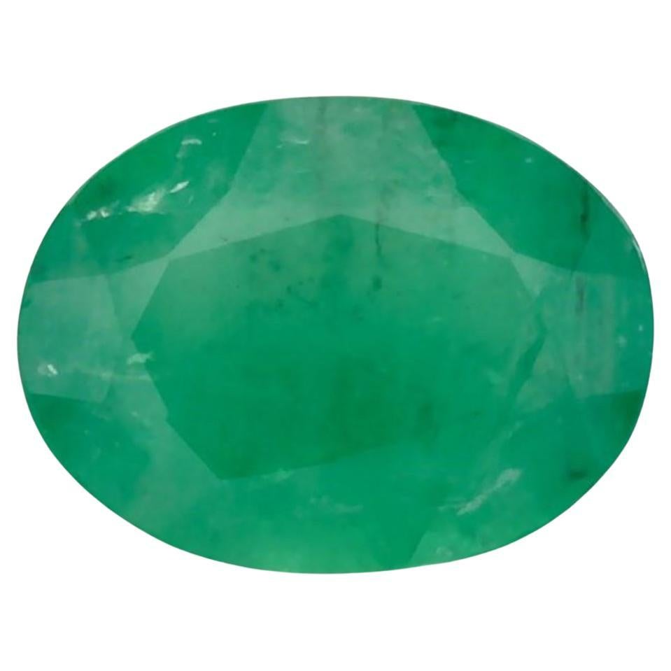0.96 Ct Emerald Oval Loose Gemstone