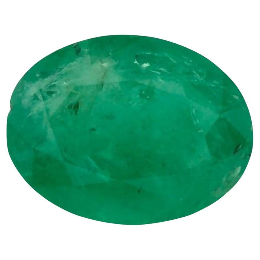 0.96 Ct Emerald Oval Loose Gemstone