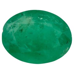 0.96 Ct Emerald Oval Loose Gemstone (pierre précieuse en vrac)