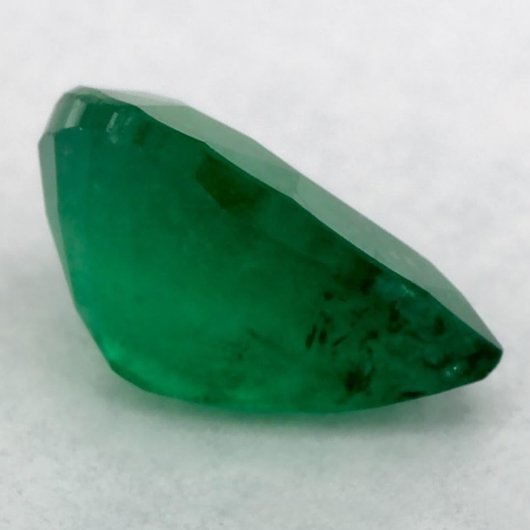 0.96 Ct Emerald Pear Loose Gemstone In New Condition In Fort Lee, NJ