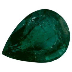 0.96 Ct Emerald Pear Loose Gemstone