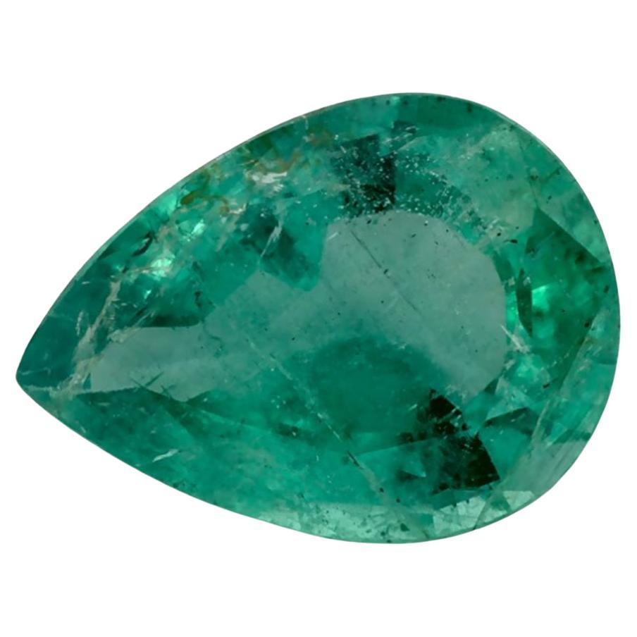 0.96 Ct Emerald Pear Loose Gemstone (pierre précieuse en vrac)