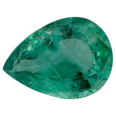 0.96 Ct Emerald Pear Loose Gemstone
