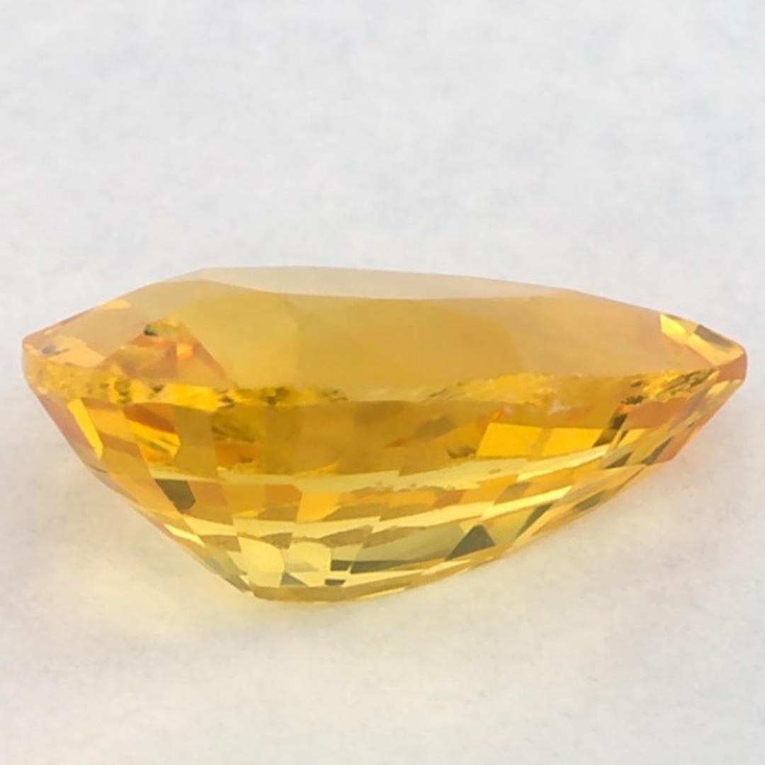 0.96 Ct Yellow Sapphire Pear Loose Gemstone (pierre précieuse en vrac) Neuf - En vente à Fort Lee, NJ