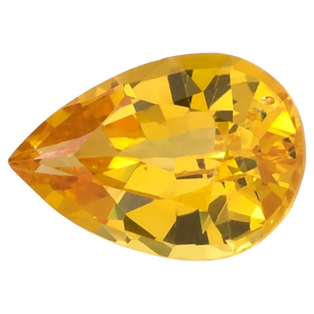 0.96 Ct Yellow Sapphire Pear Loose Gemstone (pierre précieuse en vrac)