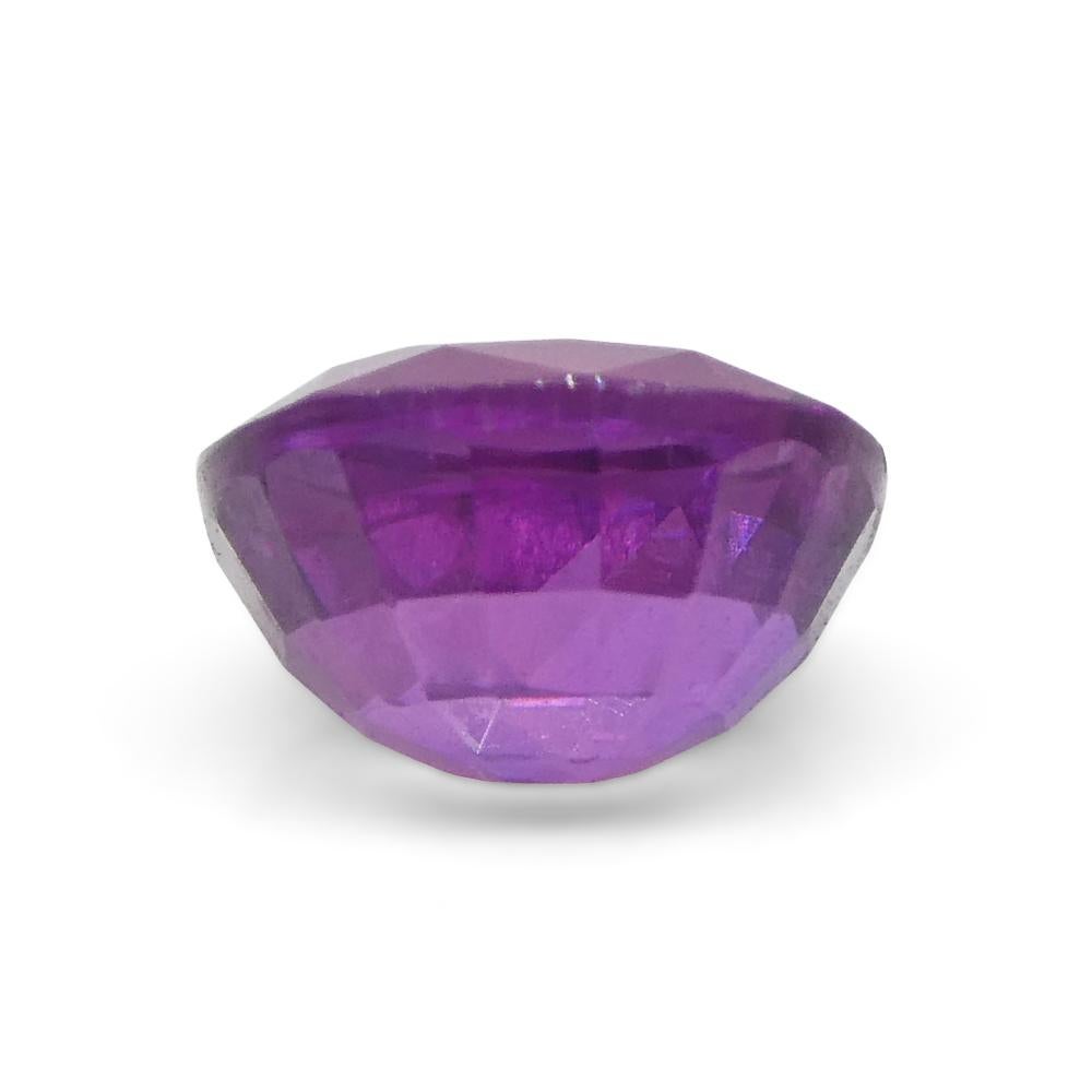 0.96ct Cushion Pink Sapphire from East Africa, Unheated For Sale 5