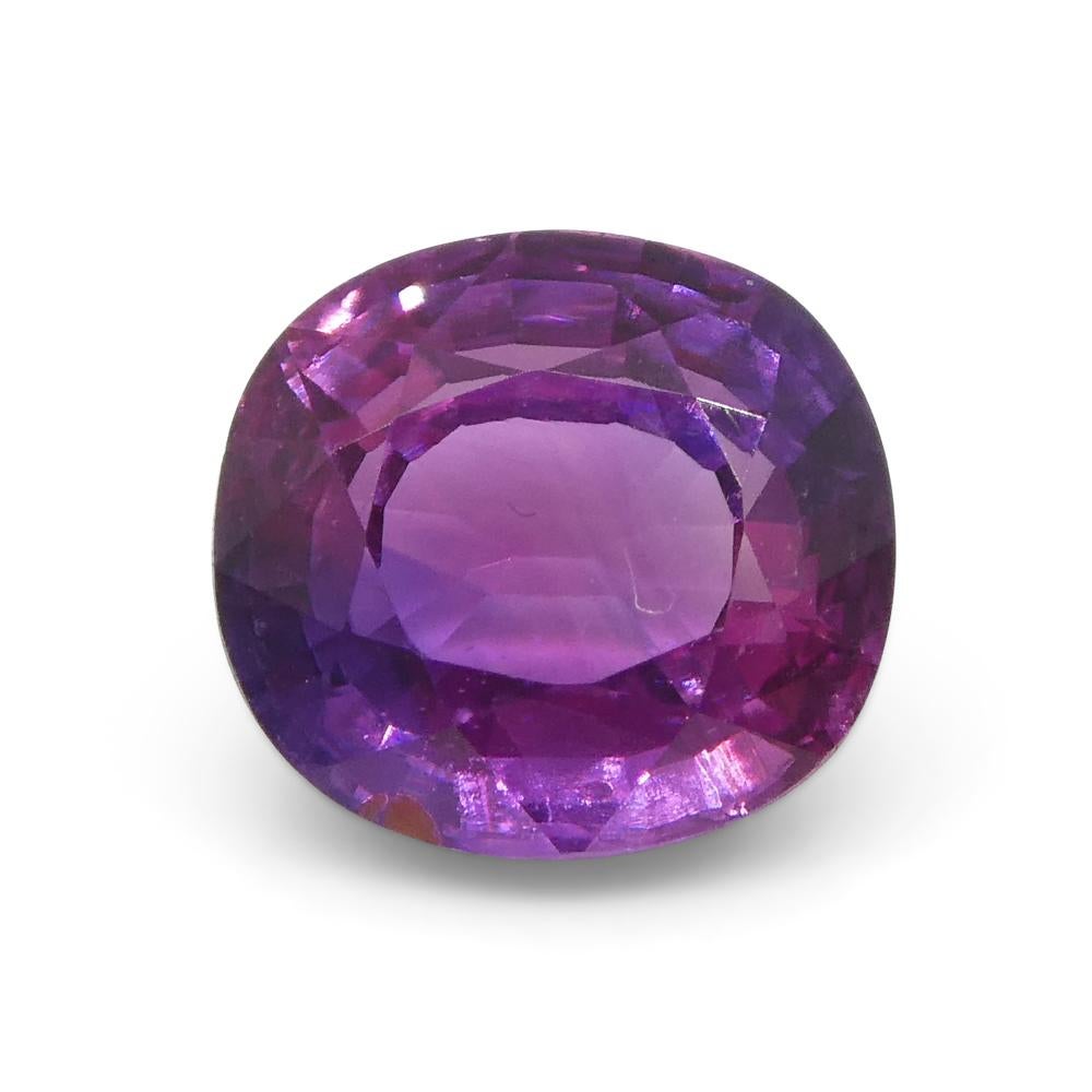 0.96ct Cushion Pink Sapphire from East Africa, Unheated For Sale 6