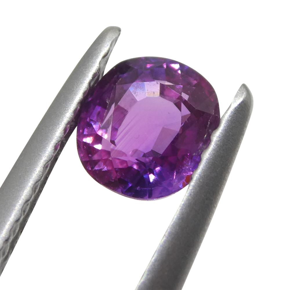 0.96ct Cushion Pink Sapphire from East Africa, Unheated For Sale 1
